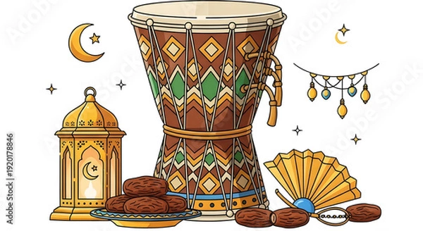 Obraz Bedug Ramadhan professional vector illustration