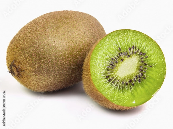 Fototapeta kiwi isolated on white background.