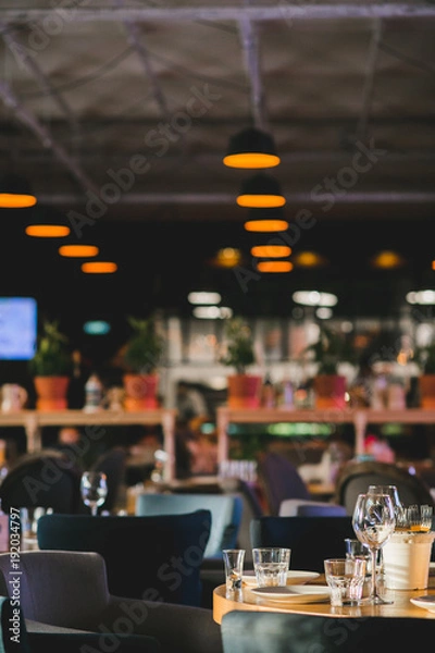 Fototapeta Elegant table setting for afternoon coffee or tea