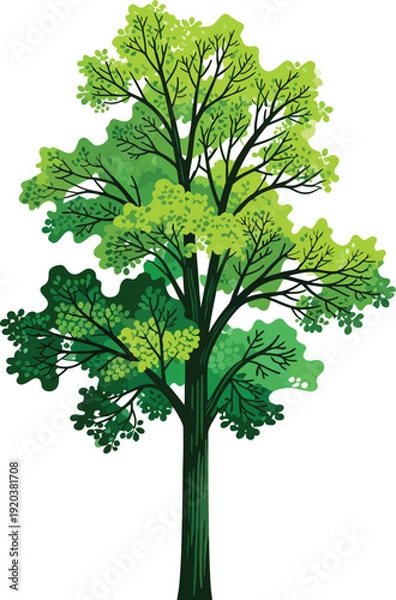 Obraz Tree with green leaves