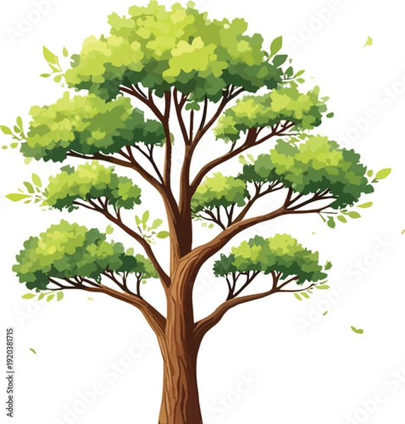 Obraz Tree with green leaves