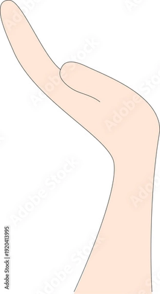 Obraz 손_왼손,검정테두리