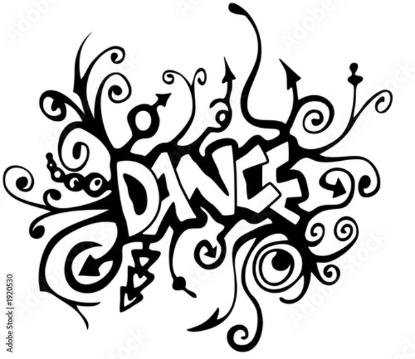 Obraz graffiti - dance