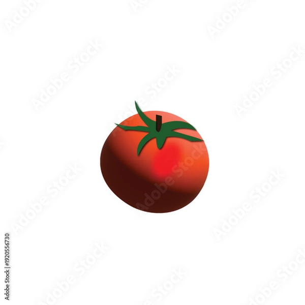 Obraz tomato on a white background