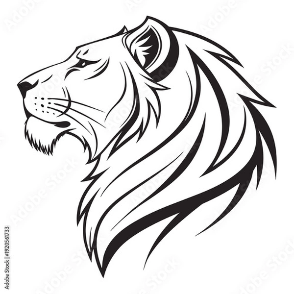 Obraz A minimalistic image featuring a purple abstract shape on a white background