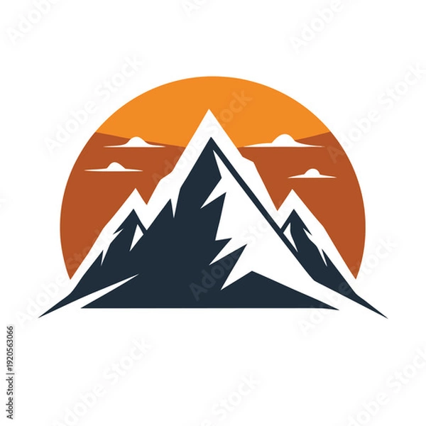 Obraz A minimalist composition featuring a purple and white abstract geometric shape