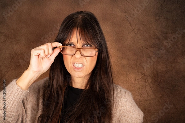 Obraz Frau, verärgert