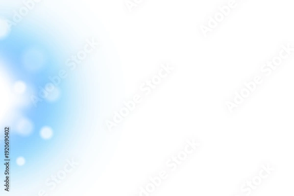 Obraz Blue Light Glow Bokeh Background with Soft Gradient Blur Effect