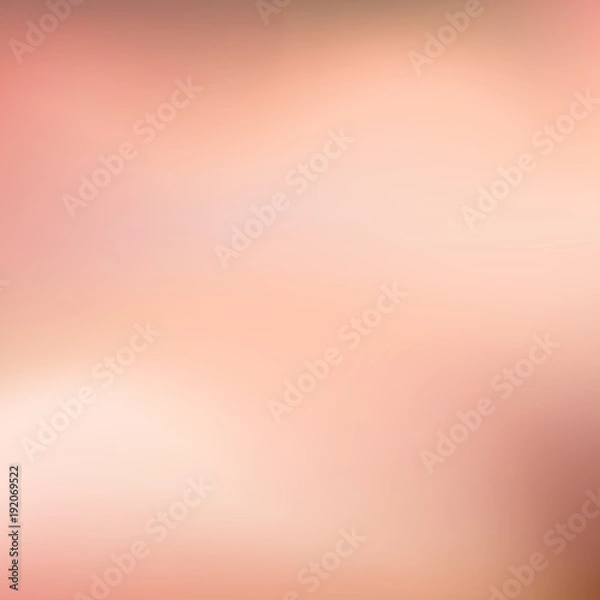 Fototapeta Vector Rose Gold blurred gradient style background. Abstract smooth colorful illustration, social media wallpaper