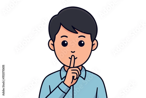 Obraz Quiet Please Cartoon