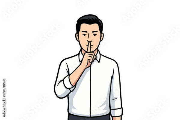 Obraz Shh Quiet Sign