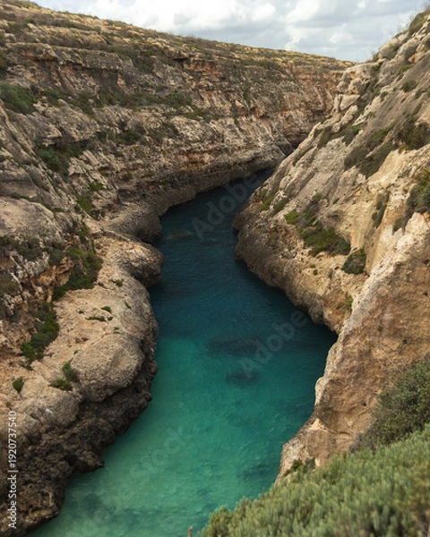 Obraz Malta Gozo sea canyon