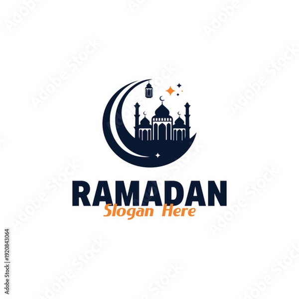 Fototapeta Ramadan Moon Lantern Mosque Vector