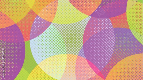 Obraz 網点　カラフル　抽象的　模様　背景