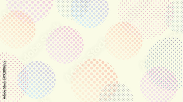 Obraz 網点　カラフル　抽象的　模様　背景