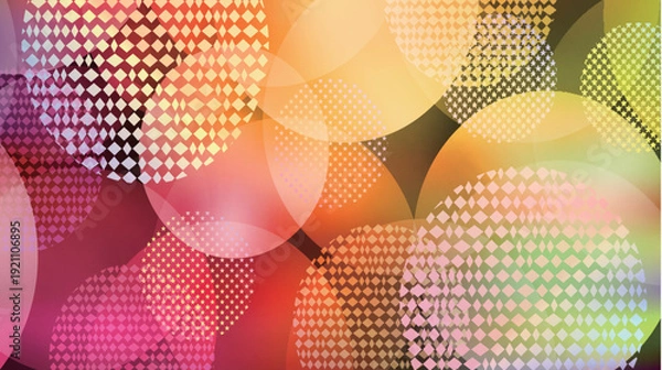Obraz 網点　カラフル　抽象的　模様　背景