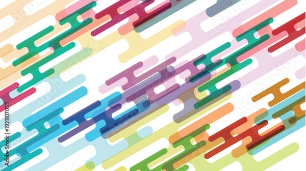 Obraz カラフル　抽象的　和柄　模様　背景