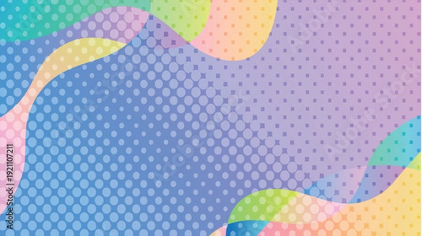 Obraz 網点　カラフル　抽象的　模様　背景