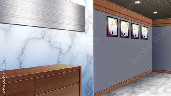 Obraz 大理石の壁