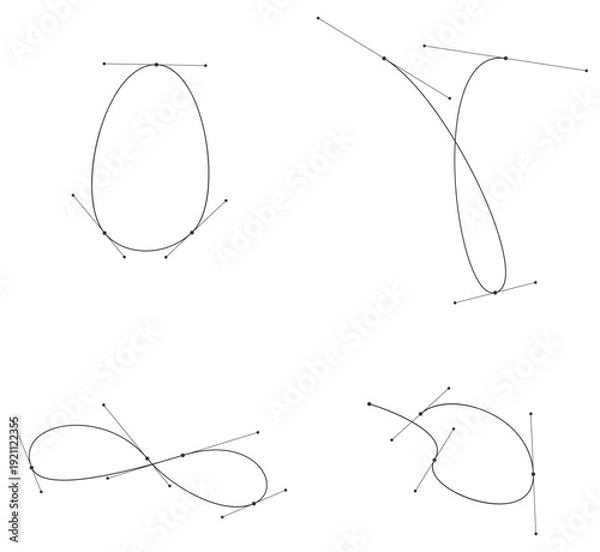 Obraz ベジェ曲線 練習用サンプルセット