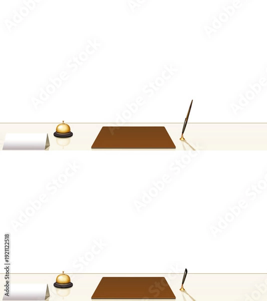 Obraz 背景が透過された受付カウンター