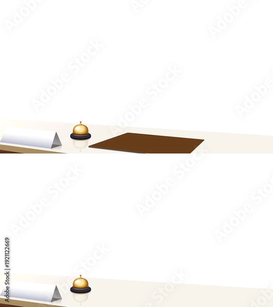 Obraz 背景が透過された受付カウンター