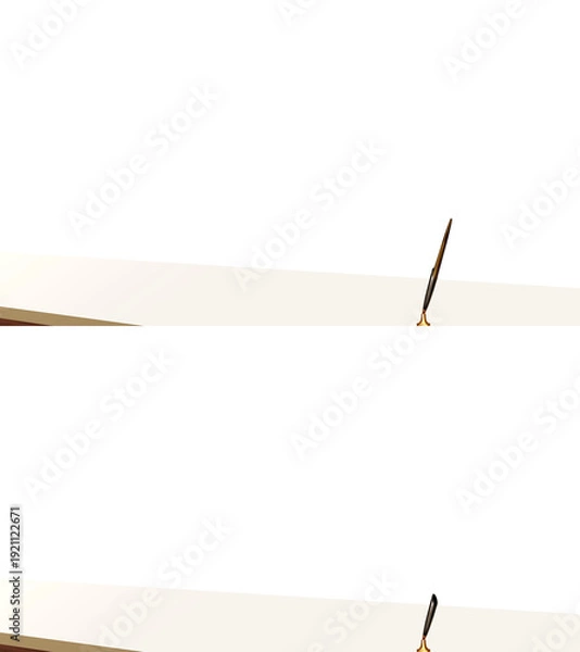 Obraz 背景が透過された受付カウンター