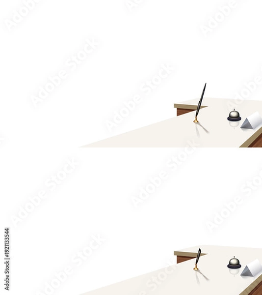 Obraz 背景が透過された受付カウンター