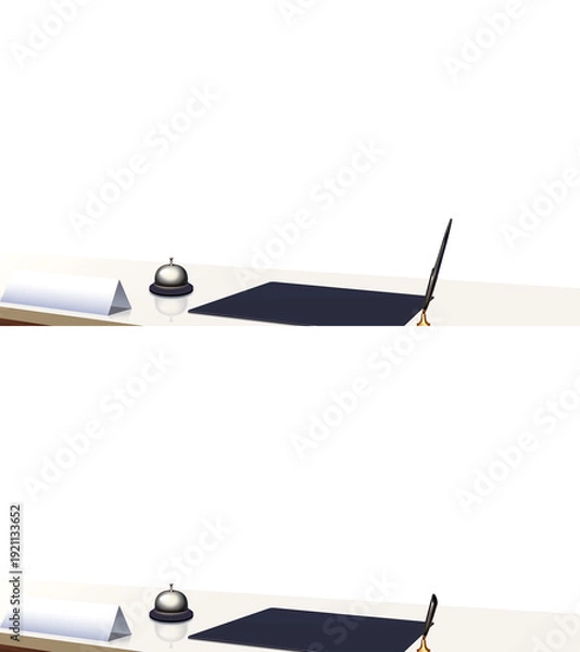 Obraz 背景が透過された受付カウンター