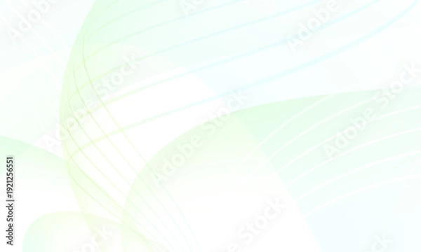 Obraz 薄い緑色のグラデーションと線の重なり