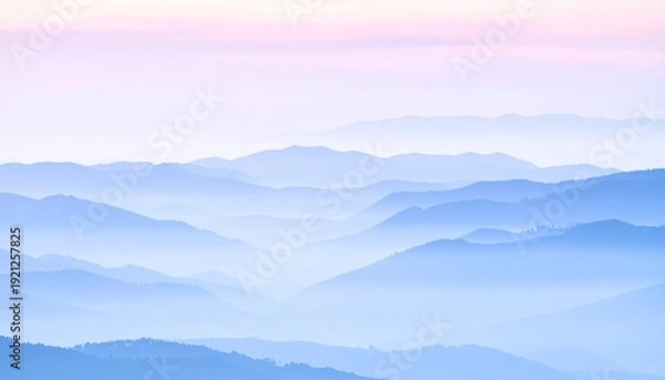 Obraz mountains and clouds