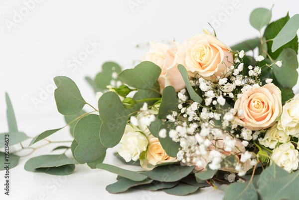 Obraz Blush wedding bouquet with roses