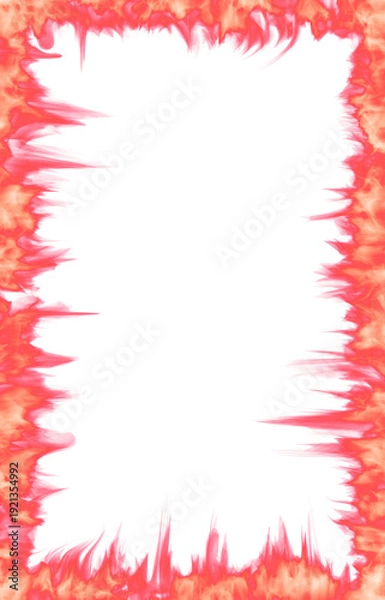 Obraz Pink Red Fire Flame Border Frame