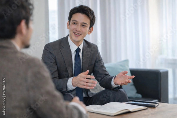 Obraz プレゼンする男性