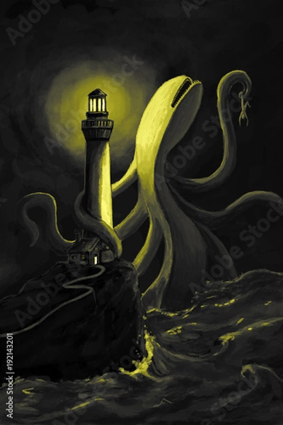 Obraz Potwór z głębin