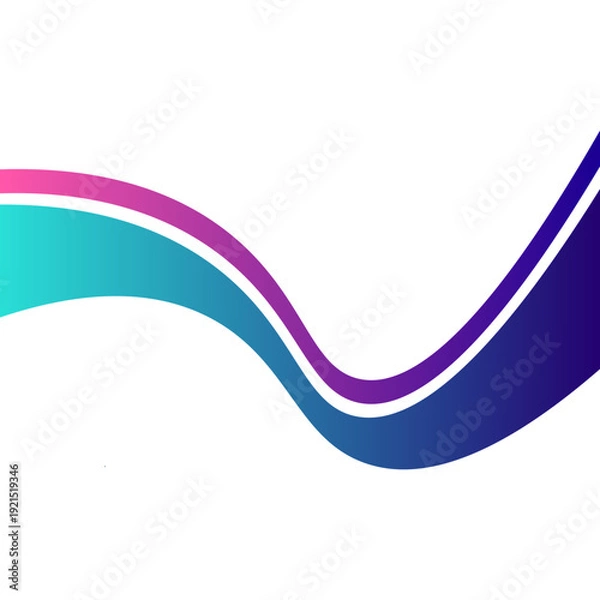 Obraz Abstract Gradient Wave Background