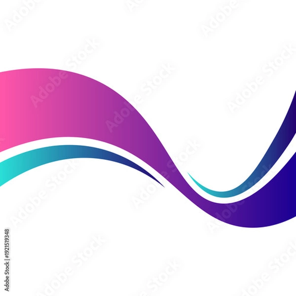 Obraz Abstract Gradient Wave Background
