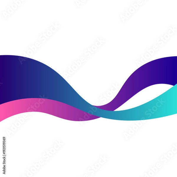 Obraz Abstract Gradient Wave Background