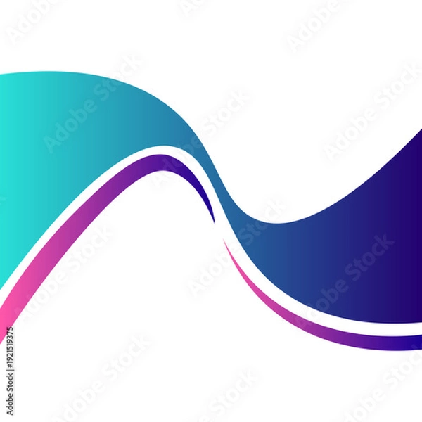 Obraz Abstract Gradient Wave Background