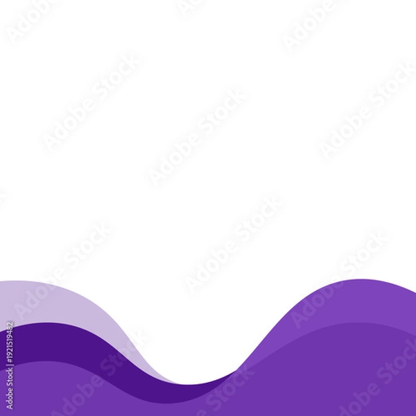 Obraz Abstract Wavy Shape Footer