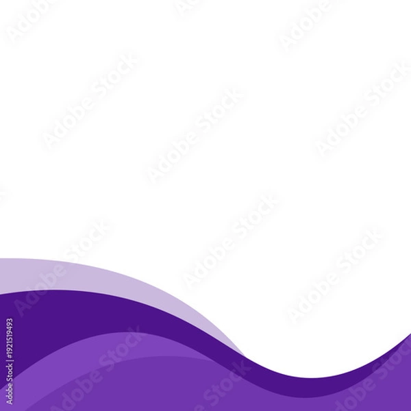 Obraz Abstract Wavy Shape Footer