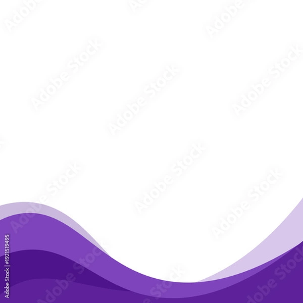 Obraz Abstract Wavy Shape Footer