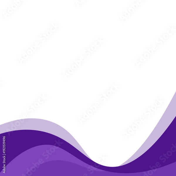 Obraz Abstract Wavy Shape Footer