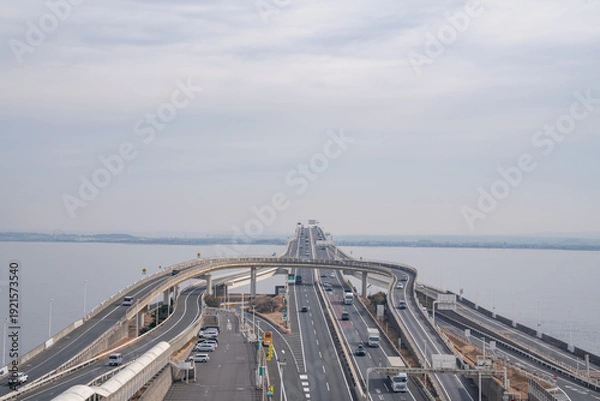 Obraz 東京湾 アクアライン 交通 海 ほたる 東京 千葉 通勤 通学 渋滞