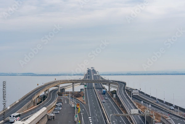 Obraz 東京湾 アクアライン 交通 海 ほたる 東京 千葉 通勤 通学 渋滞