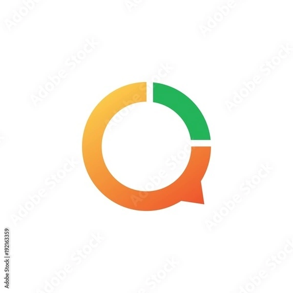 Fototapeta Consult chat logo design