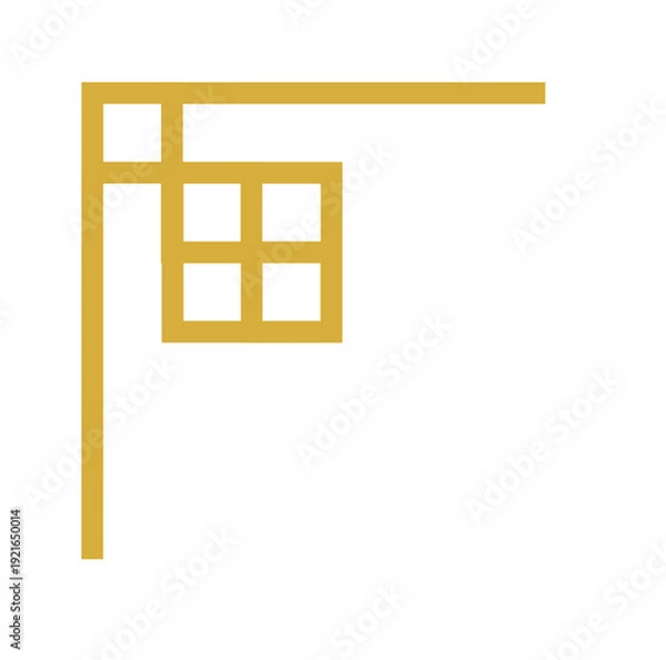 Obraz Chinese retro corner border decoration