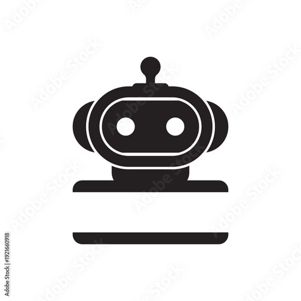 Obraz Modern robot symbol icon  vector illustration design