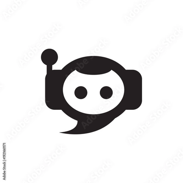 Obraz Modern robot symbol icon  vector illustration design