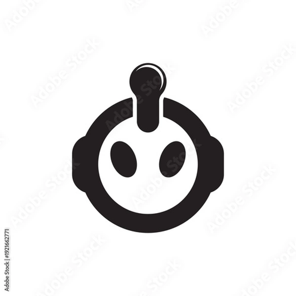 Obraz Modern robot symbol icon  vector illustration design